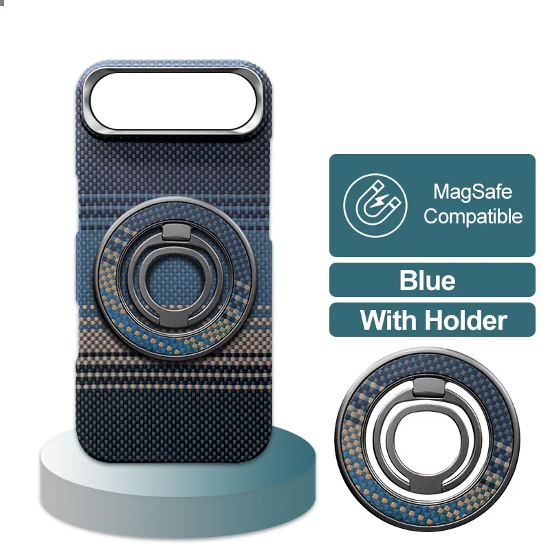Real Carbon fiber Case for iPhone 17 Air Kevlar Aramid Magsafe Magnetic Ultra-thin Phone Luxury Cover Armor for 17 Air