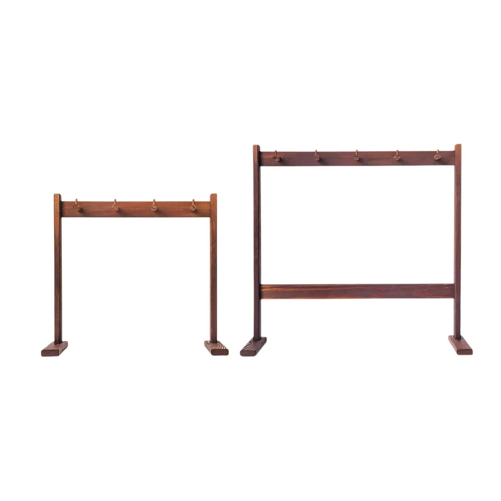 

Wood Chime Stand Easy to Assemble Professional Wood Hanging Rack Gong Stand for Yoga Desktop Tea Room Meditation Exhibition