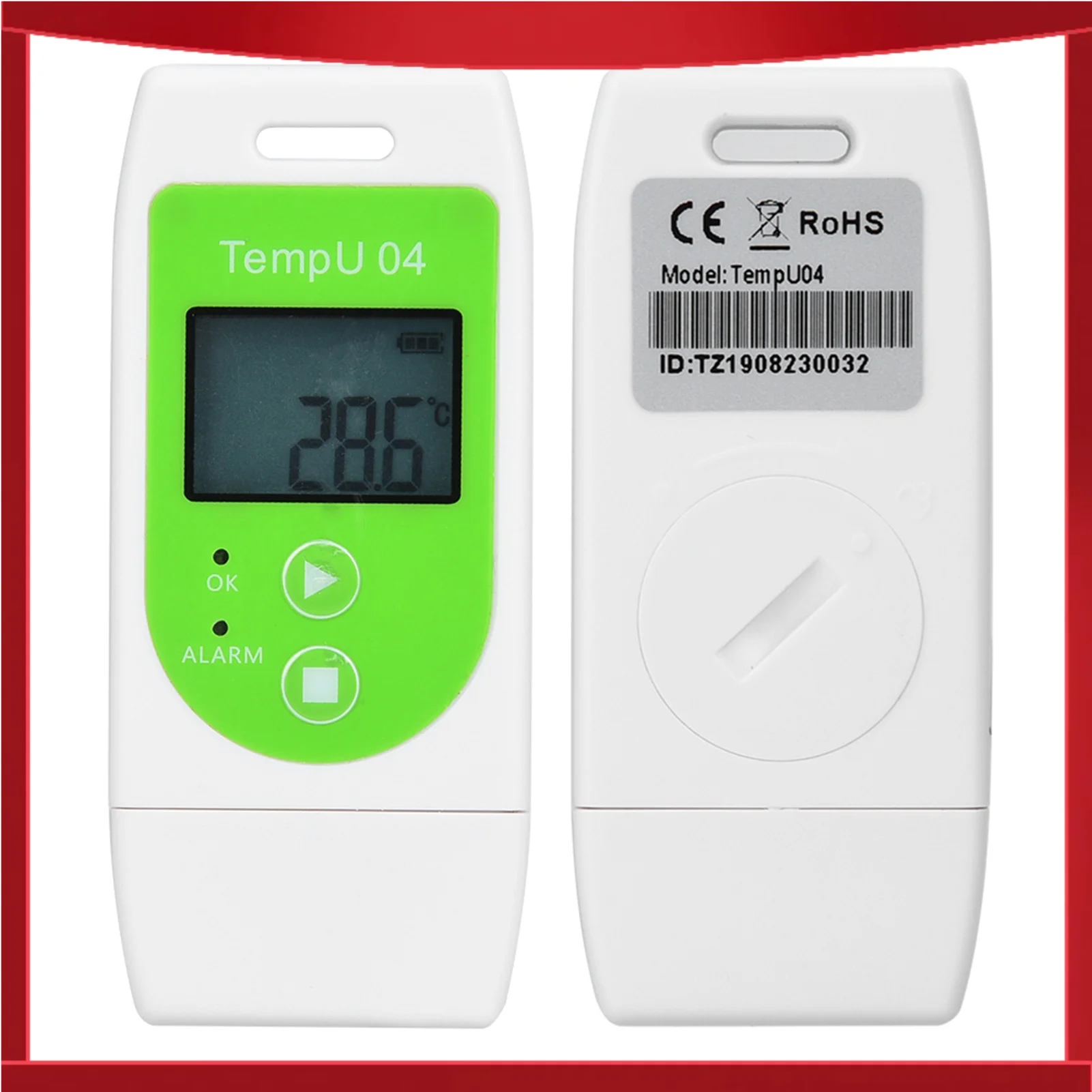 

TempU04 PDF USB-регистратор температуры, многоразовый терморегистратор