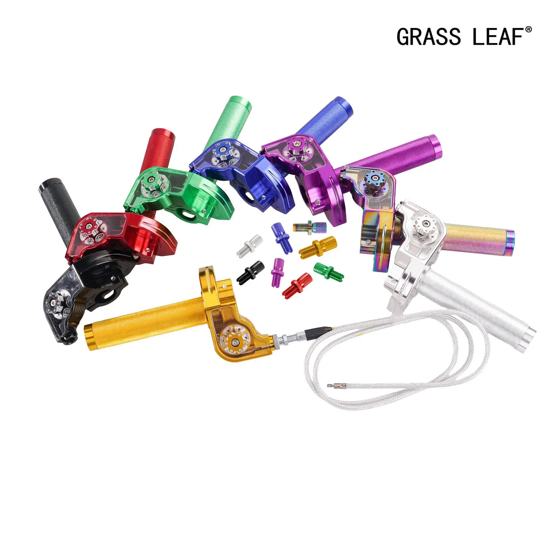 

CNC large oil twist handle 22mm universal with YouTube window, motorcycle refueling modification