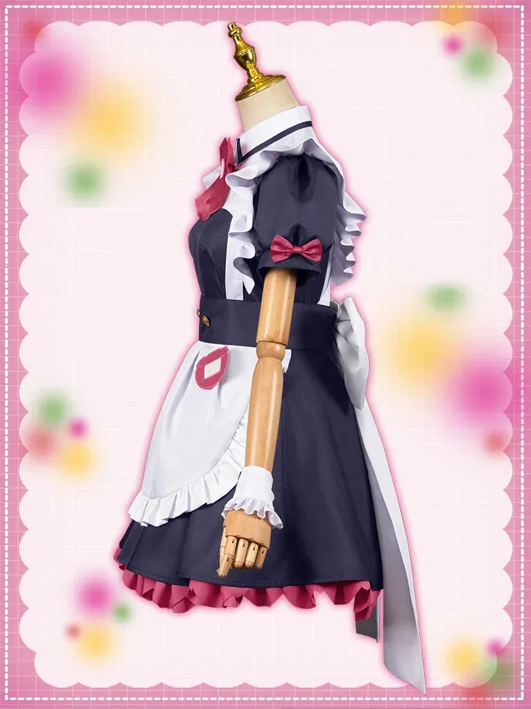 ss13Mannen Cosplay Dress Cute Full Set Akiba Maid War Anime Role Mannen Ranko Costume For Women/Girls In stock