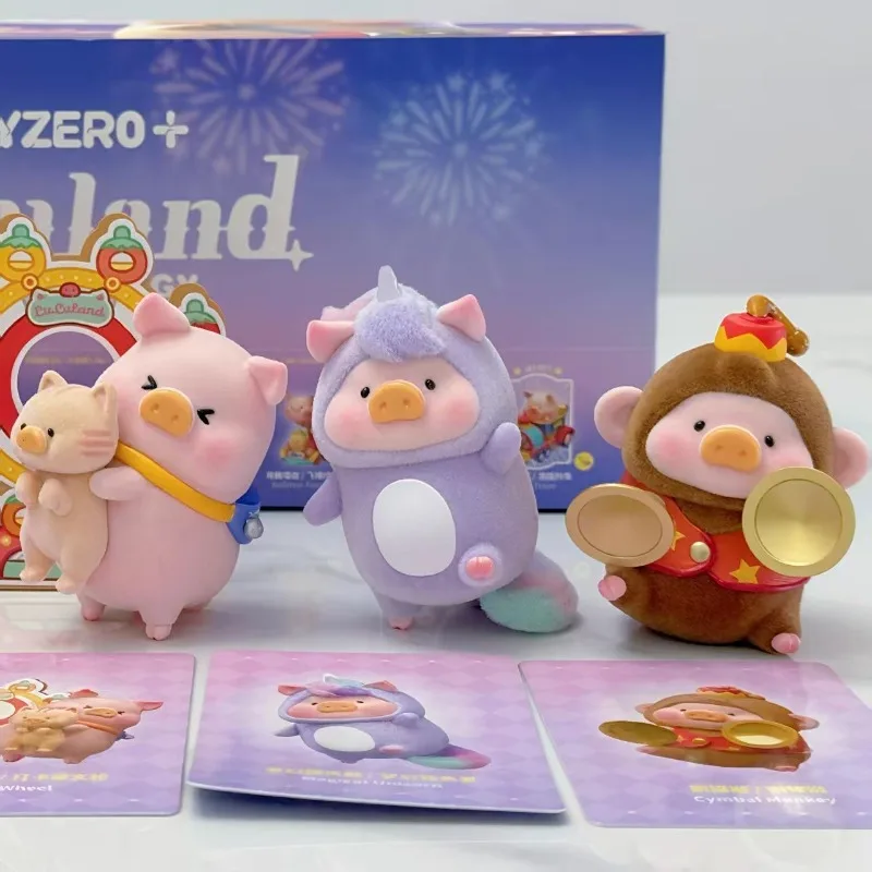 En Stock TOYZERO LuLu el cerdito LuLuLand caja ciega juguetes muñeca LuLu caja misteriosa payaso cerdo modelo fantasía carrusel regalos Juguetes