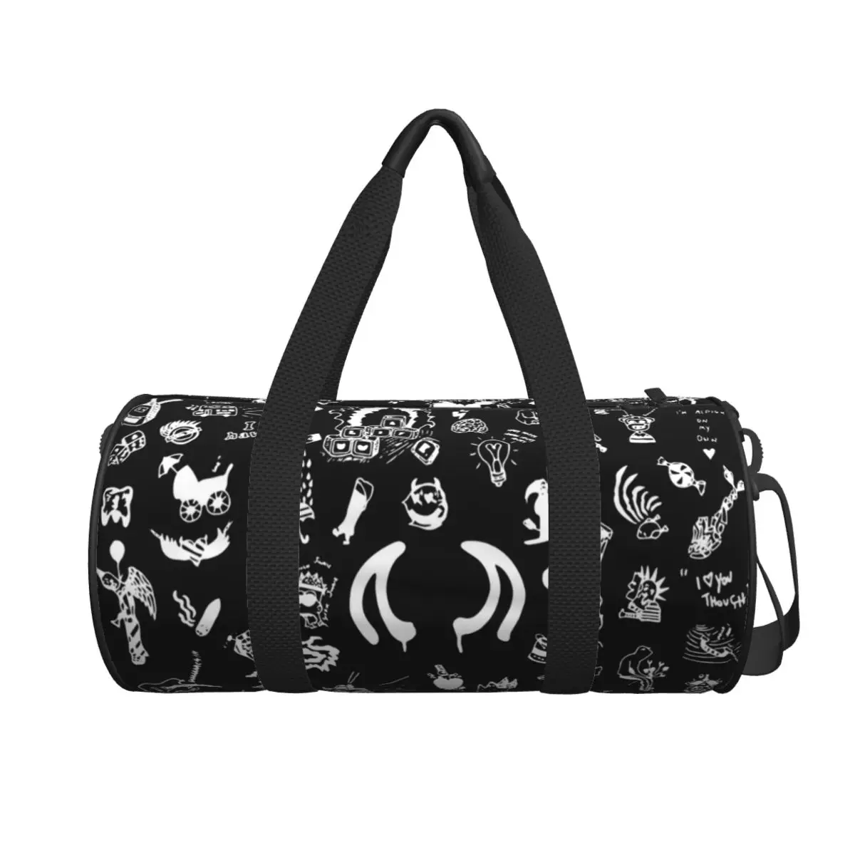 

Yungblud Drawings Tattoo Sheet Large Duffle Gym Bag Waterproof Duffle Travel Bags Handbags Fitness bag