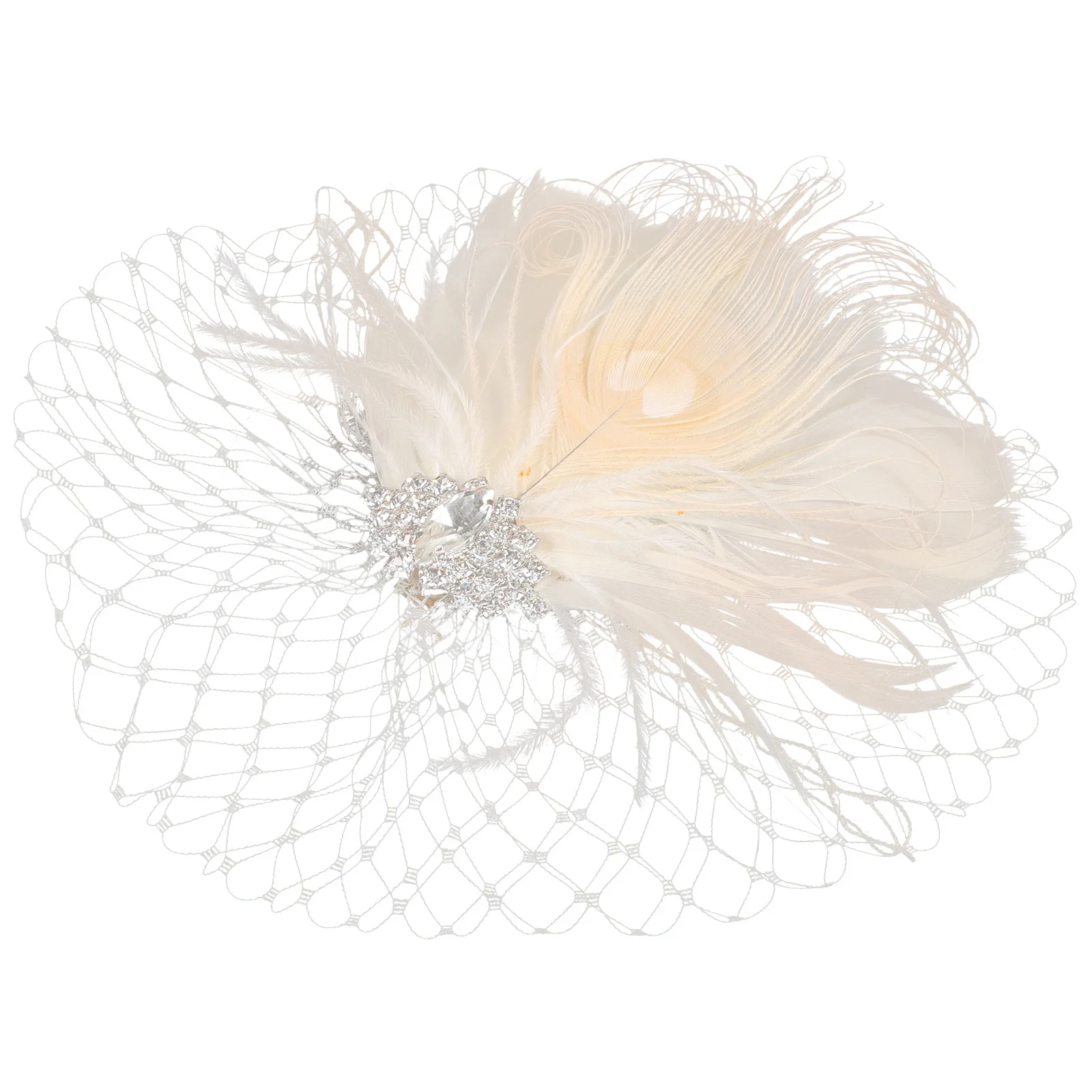 

Hair Clip Fascinator Mesh Headpiece Lightweight For Wedding Tea Party Bridal Banquet Fashion Hair Accessory