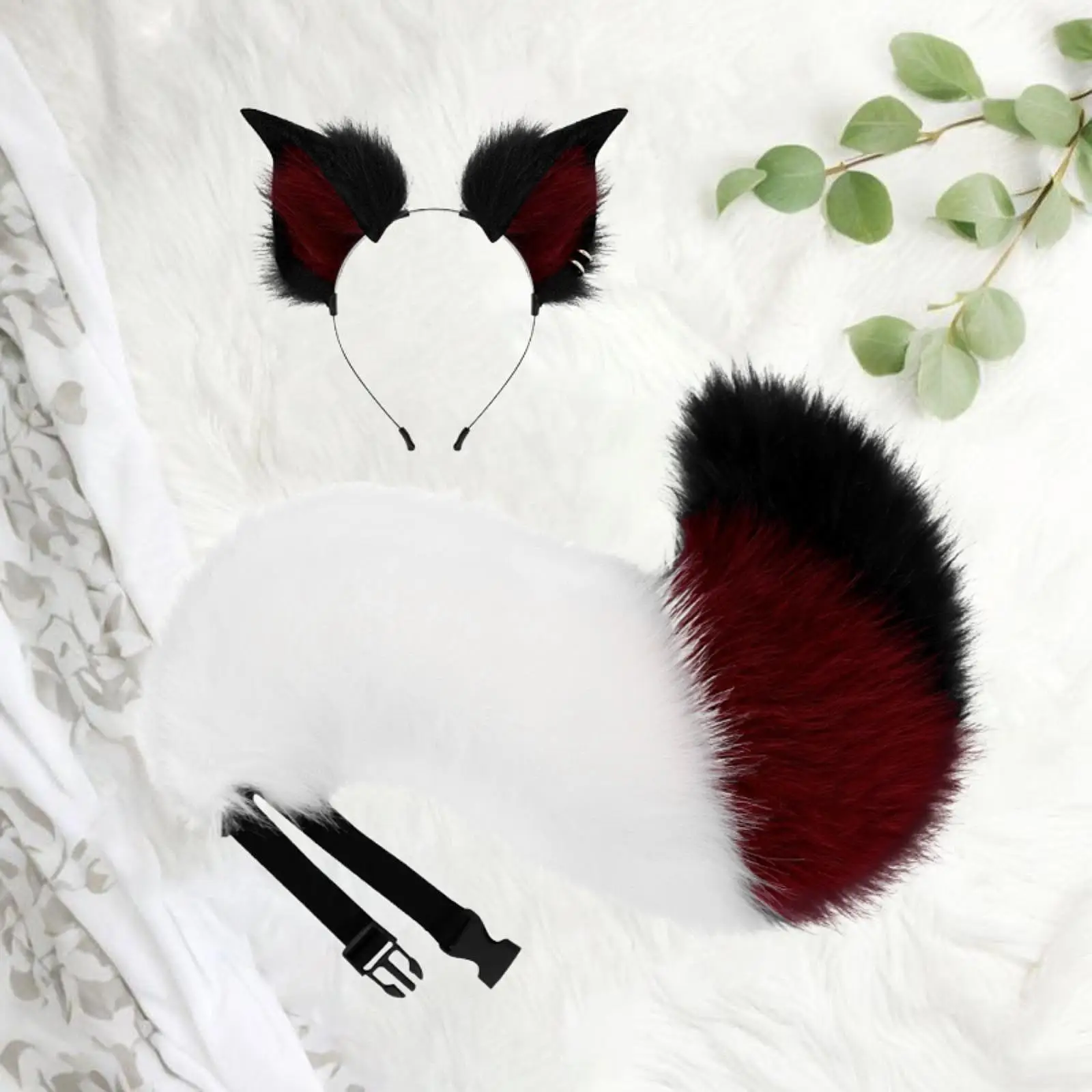 Fuchsohren Stirnband Tierohren Faux Cosplay Fuchs Zubehör für Halloween Kostüm