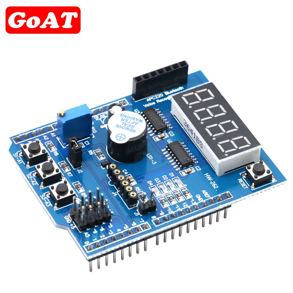 Multifunctional Expansion Board Kit Based Learning For Arduino UNO R3 Leonardo Mega2560 Servo Bluetooth Shield Multi-functional