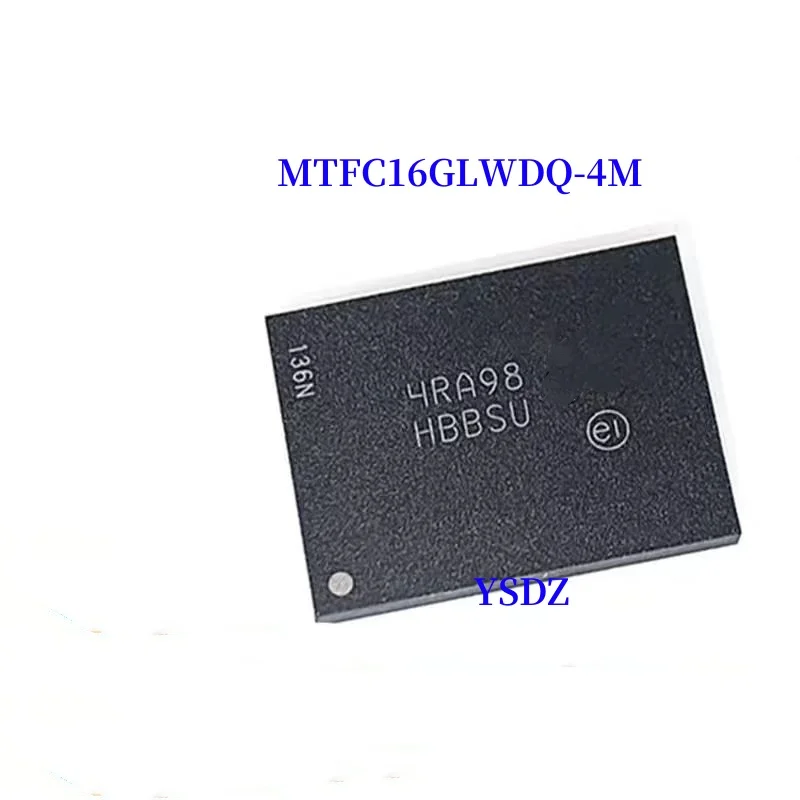 100% New Original MTFC16GLWDQ-4M AIT Z HBBSU BGA EMMC CHIP (1-5piece)