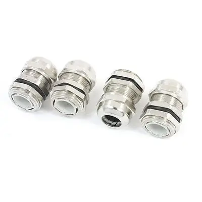 

4 PCS PG11 5-10mm Wire Metal Waterproof Locknut Stuffing Cable Gland Connector