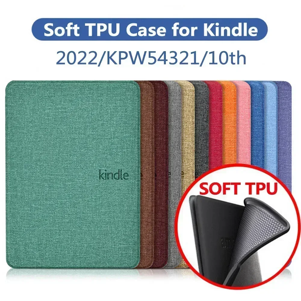 Мягкий чехол из ТПУ для Kindle Paperwhite 2022 2021 2019 2018 2016 1 2 3 4 5 6 7 8 9 10-го 11-го поколения 6 6,8 дюйма Чехол Funda