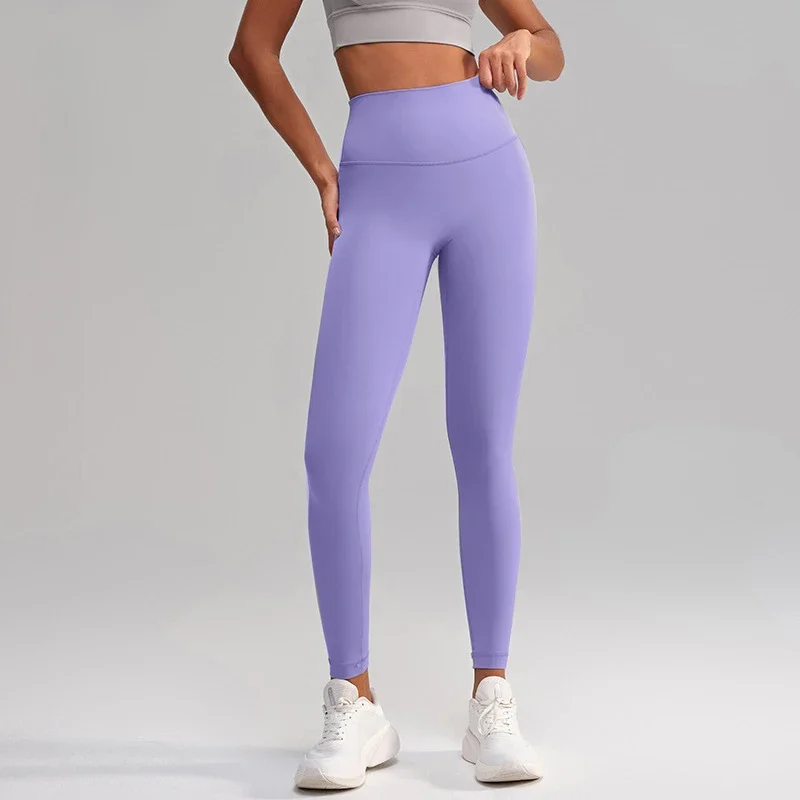 Yoga Pants Women 2025 Peach Hip Lift High Waist Gym Leggings with Pocket Running Fitness Sports Pants Workout Clothes Sportswear image 3