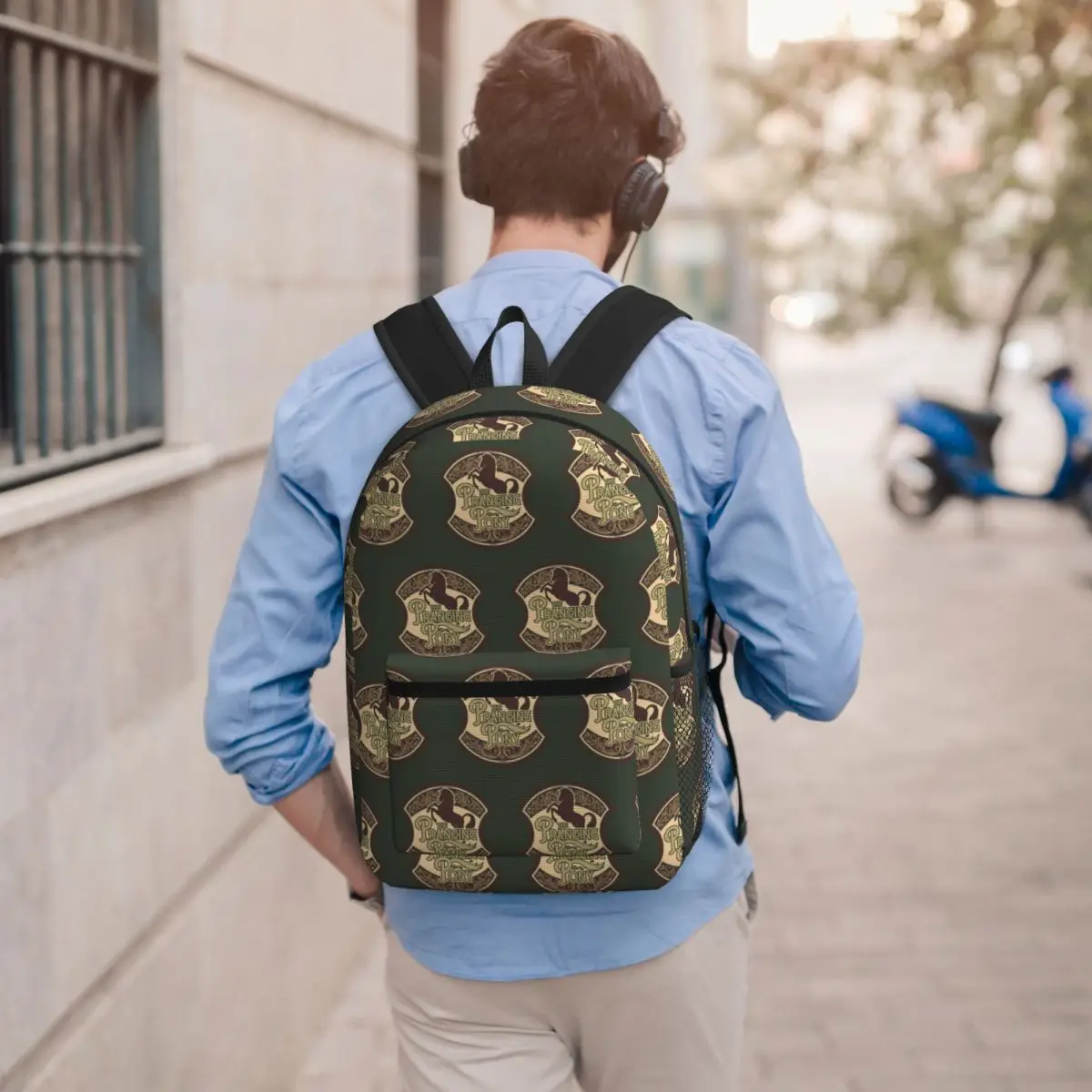 Prancing Pony Student Backpack School Bag Hiking Travel Daypack for Boys Girls Bookbag Shoulder Bags