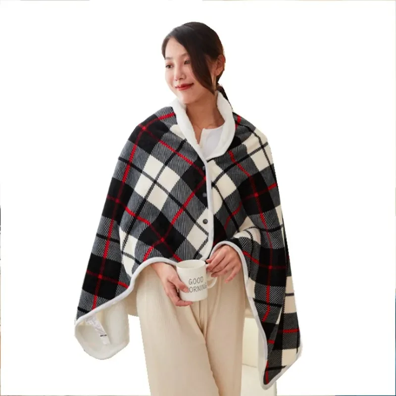 Electric Blanket Portable USB Electric Heated Blanket Shawl Adjust Flannel Throw Blanket Winter Heats Up Quickly 3-speed Adjust