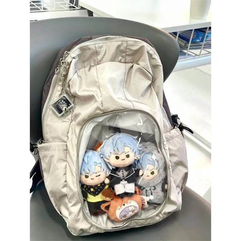 ita bag large-capacity transparent backpack leisure travel students all-match casual y2k dispaly bags