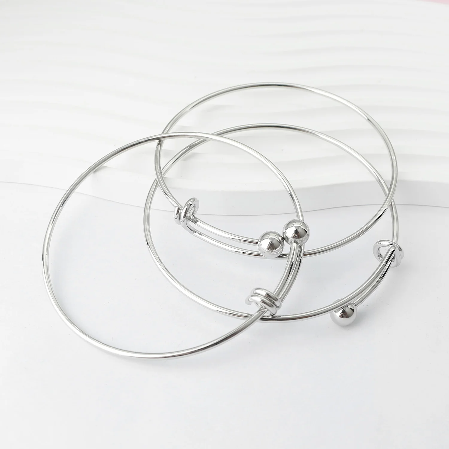 

20PCS Expandable DIY Copper Wire Bangle Blank Fashion Adjustable Charm Bracelet Men Women for DIY Jewelry Making