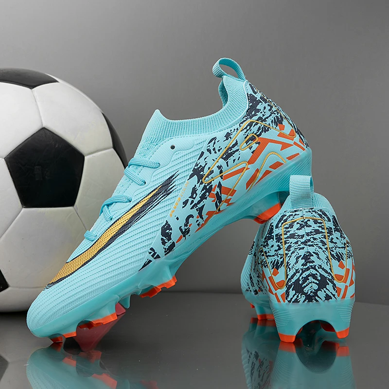 

New Men Football Boots Breathable Sport Training Soccer Shoes Cleats Sport Outdoor TF Futsal Match Turf Grass Drop Shipping
