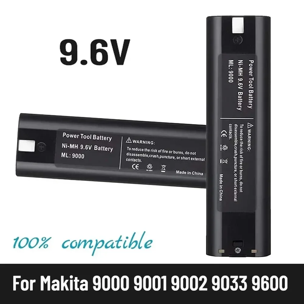 

Ni-MH For Makita 9.6V 5000mAh Battery，Compatible Mak 6095D 9000 9001 9002 9033 9034 632007-4 Power Tools