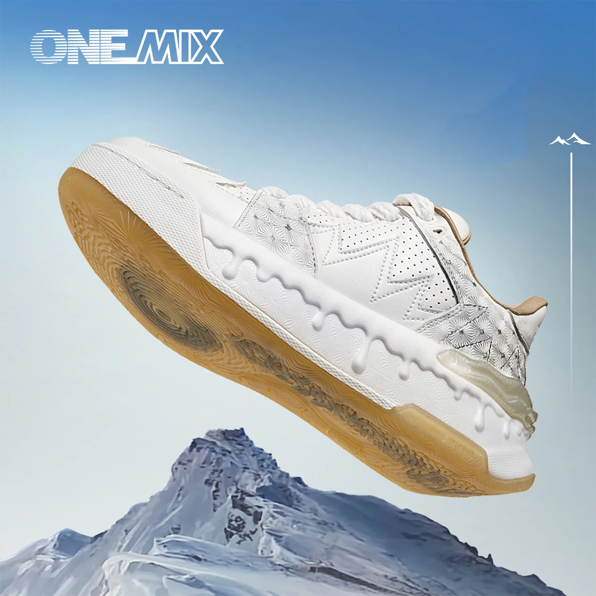 ONEMIX Skateboarding Shoes for Men Retro All-Match Height Increase Casual Wear-Resistant Skate Shoes Leather Warm Male Sneakers