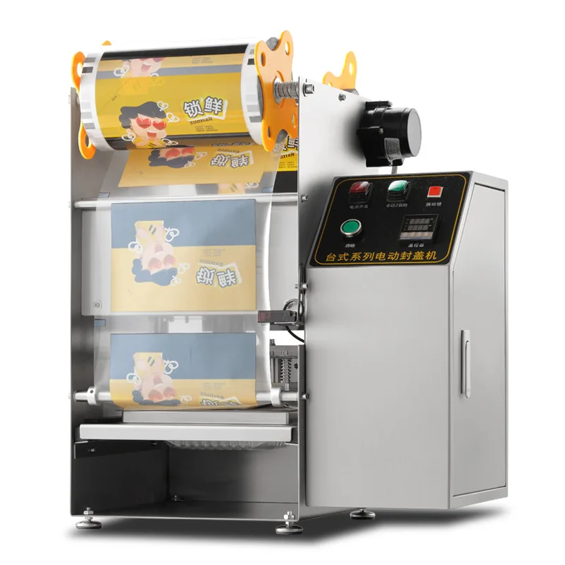 Commercial Manual Lunch Box Multifunction Welcomed Vacuum Sealing Packing Machine 4 Sides Tray Sealer Machine