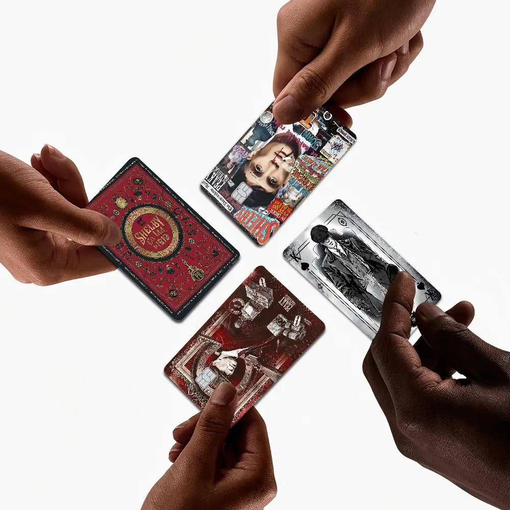 P-Peaky Movie B-Blinders TV Credit Card Skin Stickers for VISA Bank Card Transportation Card Waterproof Sticker Women Gift