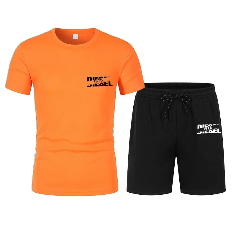 

Ensemble sportif 2 pièces pour homme, t-shirt et short décontractés, nouvelle tendance été 2026
