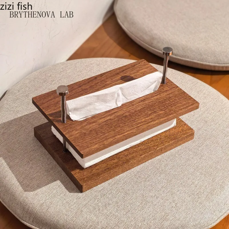Submerged Tissue Box Ebony Paper Box Napkin Boxes Tissue Tissues Holder Organizer Desktop Floating Napkin Holder Storage Rack