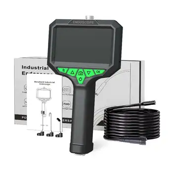 Handheld 4.3 inch IPS HD screen industrial endoscope camera with LED light waterproof sewer car engine repair detector camera