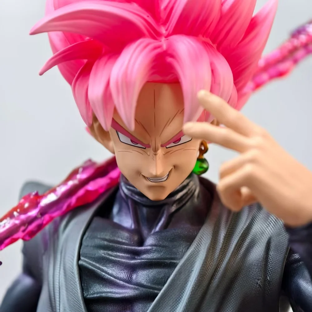 JT Statue Dragon Ball Z Zamasu Figure Led Base Black Goku Super Saiyan 44.5cm/17.52inch Action Figure Collection Model Toys Gift view 2