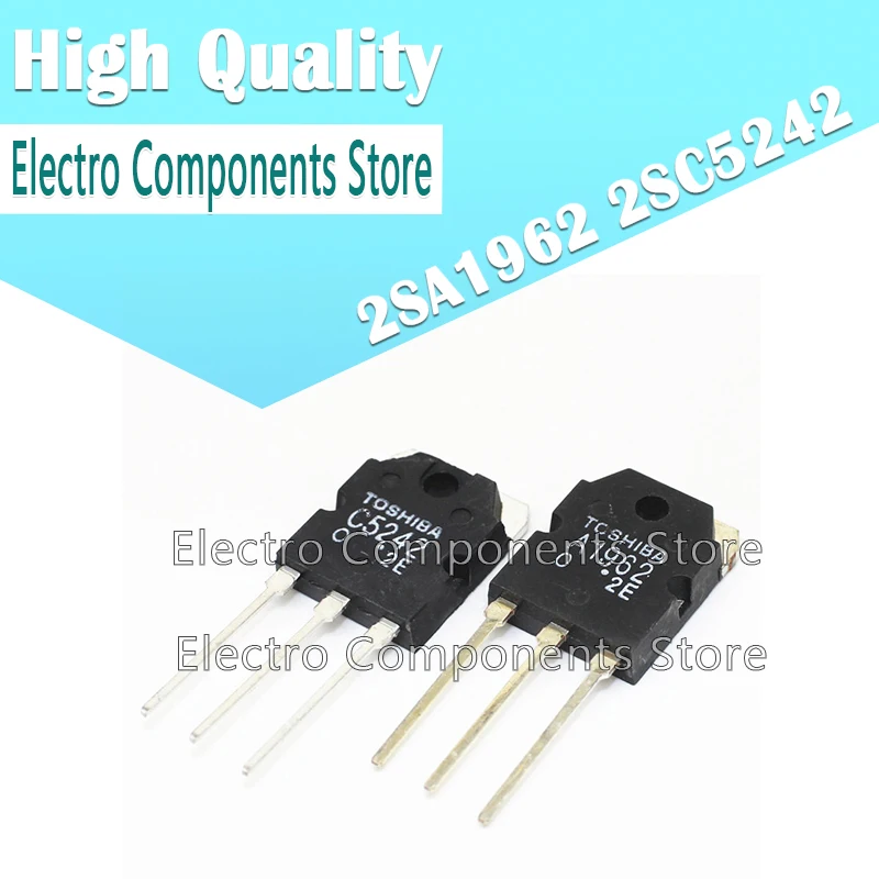 Power Amplifier Triode 2SA1962 2SC5242 A1962 C5242 TO3P O-gear Audio Pair Tube TO-3P Audio High Power Tube 2SA1962-O 2SC5242-O