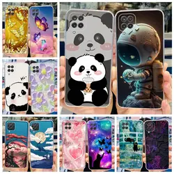 For Samsung Galaxy A12 Case F12 M12 Fashion Painted Cover Clear Silicone Phone Cases For Samsung A12 M 12 Galaxy M12 Soft Fundas