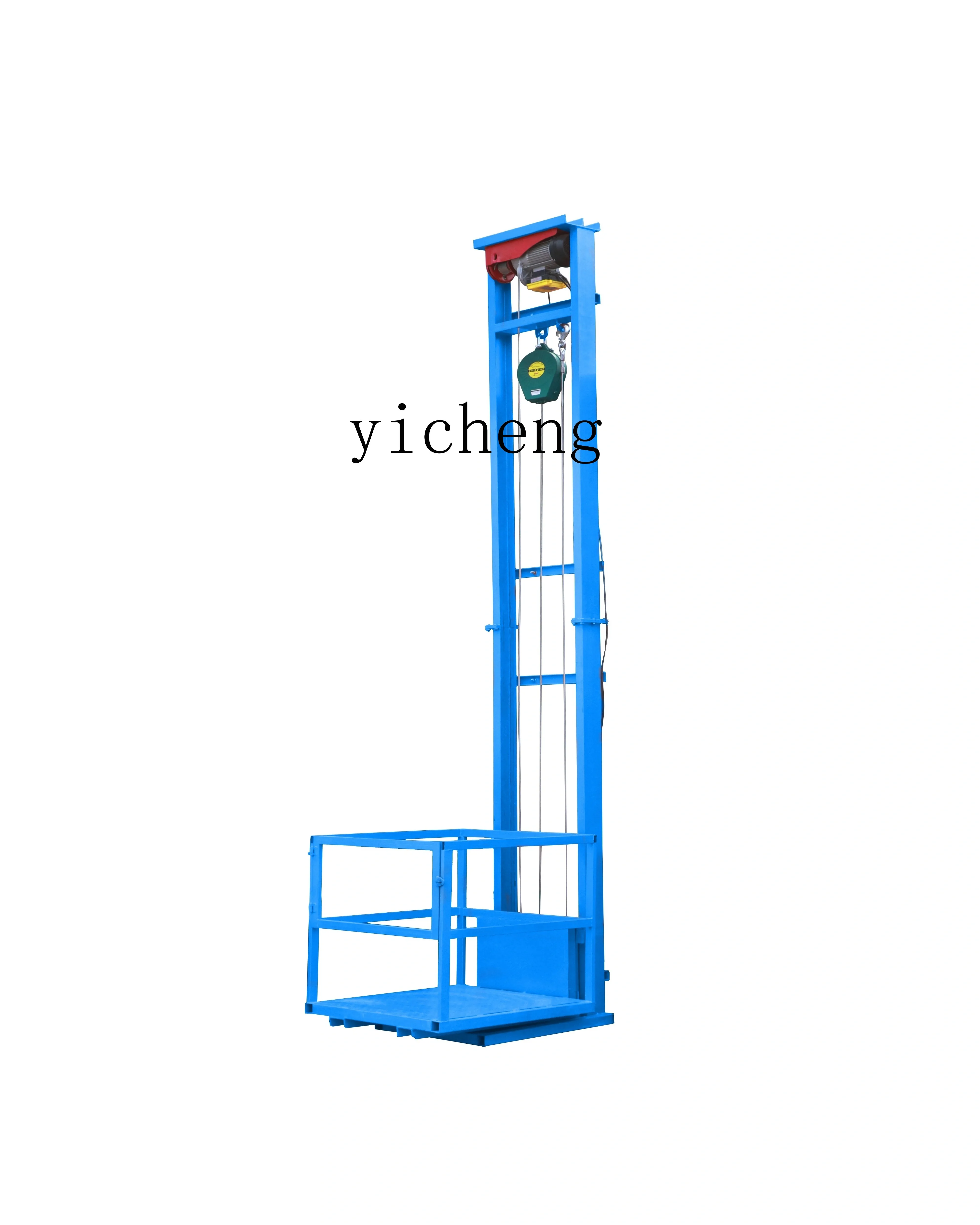 

TWR Electric Lift Hydraulic Lifting Platform Small Freight Elevator Factory Warehouse Guide Rail Type