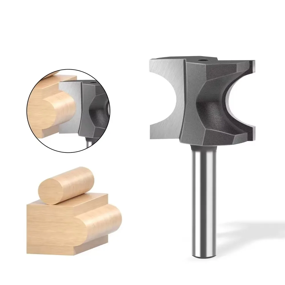 

1PC 1/4" 6.35MM 1/2" 12.7MM Shank Milling Cutter Wood Carving Half Round Side Cutter Bit Router Bit Router Bit Woodworking Bits