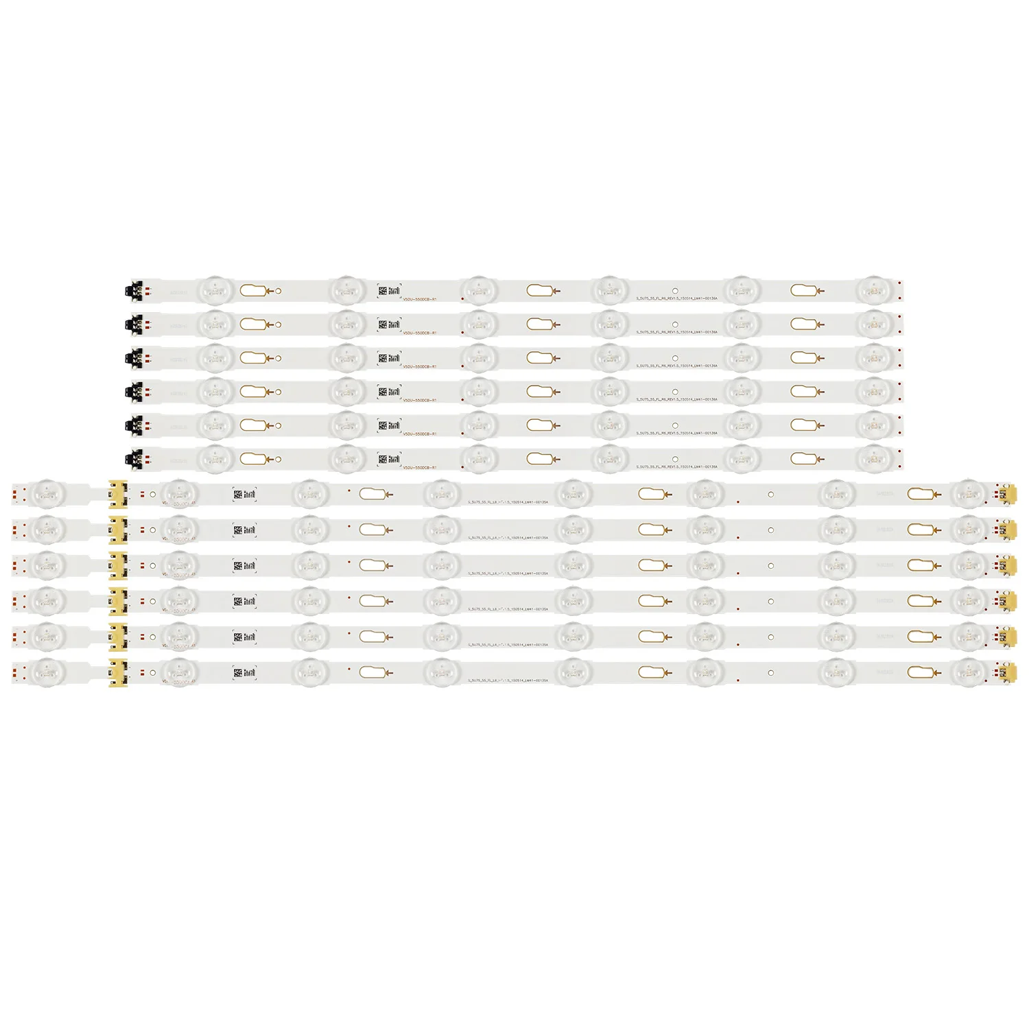 LED شريط إضاءة خلفي 14 مصباح لسامسونج BN96-34803A BN96-34804A S_5U75_55_FL_L8 R6 UA55MU6100 UE55MU6122 UE55MU6192 UN55MU6350