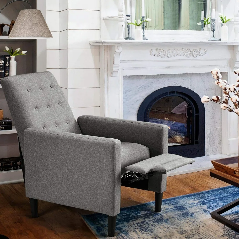 

Home Theater Chair, Single Fabric Recliner, Adjustable Sofa, Thickened Seat Cushion, Customizable