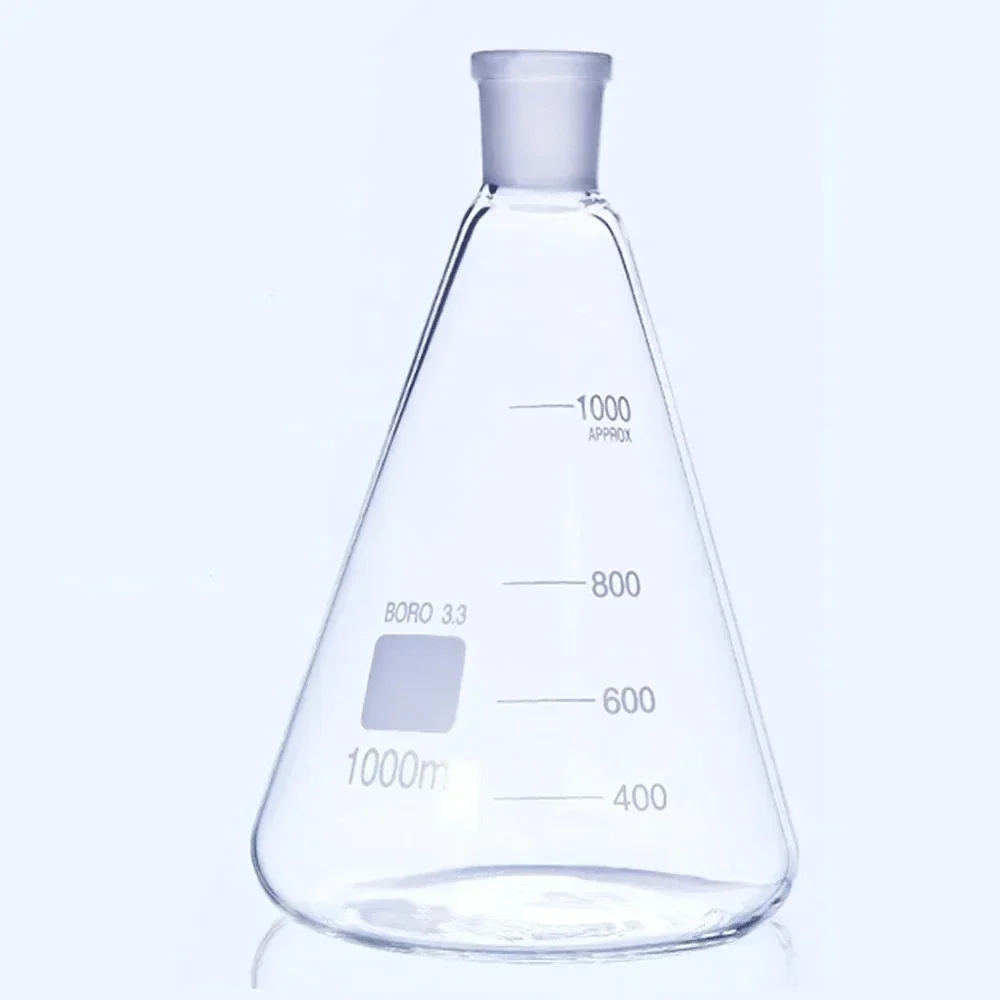 19/26 24/32 29/32 Mouth 25/100/250/500/1000ml Graduated High Boro 3.3 Triangular Conical Flask Lab Glassware Chemical Experiment