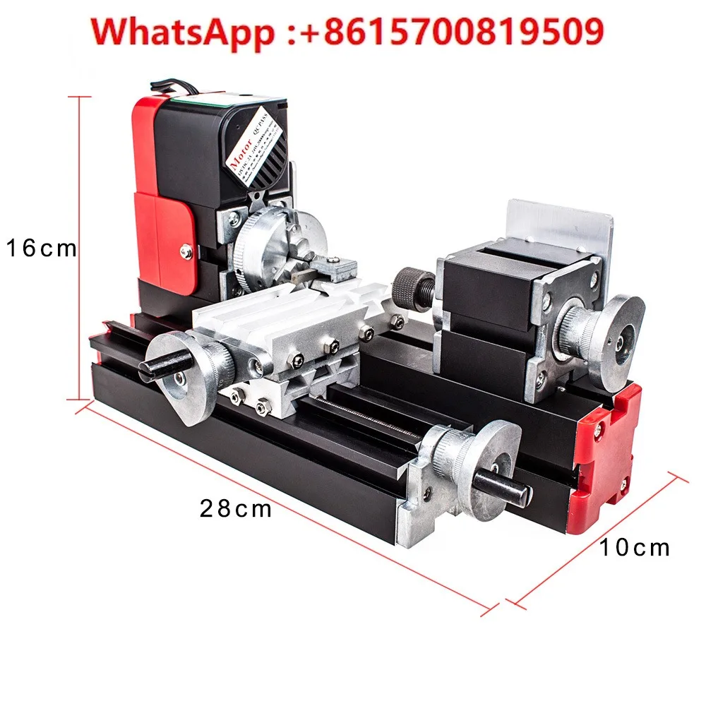 Micro machine tool 6-in-1 woodworking lathe, milling machine, grinding , drilling , gong  mini DIY tool