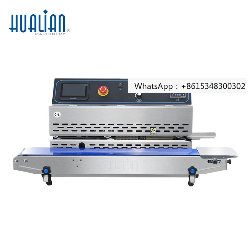 FRP-810I Hualian Horizontal Automatic Inkjet Printing Print Code Coding Continuous Band Food Bag Heat Sealer Sealing Machine