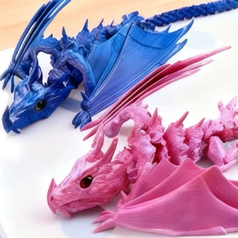 

3D printing toy Desktop Dragon Ornament Sharp Nosed Flying Dragon Egg Dragon Scale Kit, Removable Joint Collectible Kids Gift