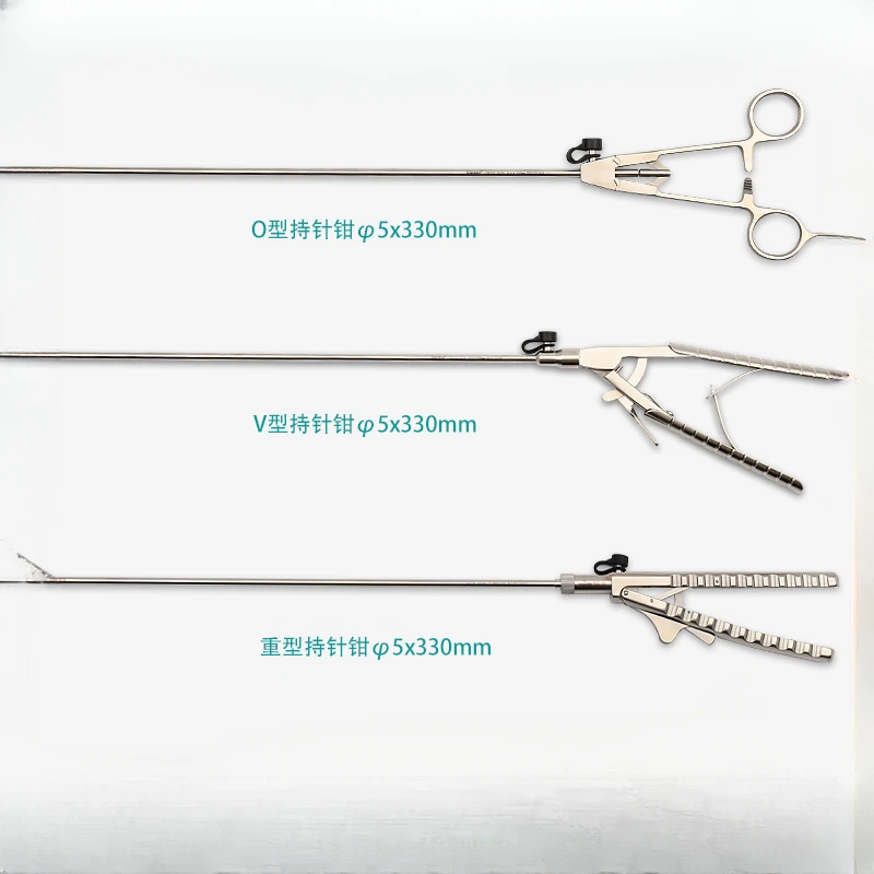 Laparoscopic instruments - O-type V-type needle forceps - A-type needle forceps - Heavy gun type non simulated training