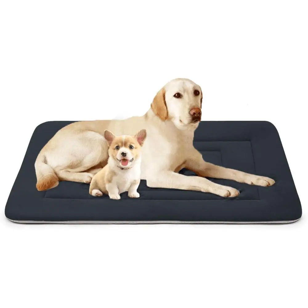 

Dog Bed, 48 in Non Slip Bottom Washable Beds for Extra Large Dogs, Pet Bed Mattress Kennel Pad, Gray
