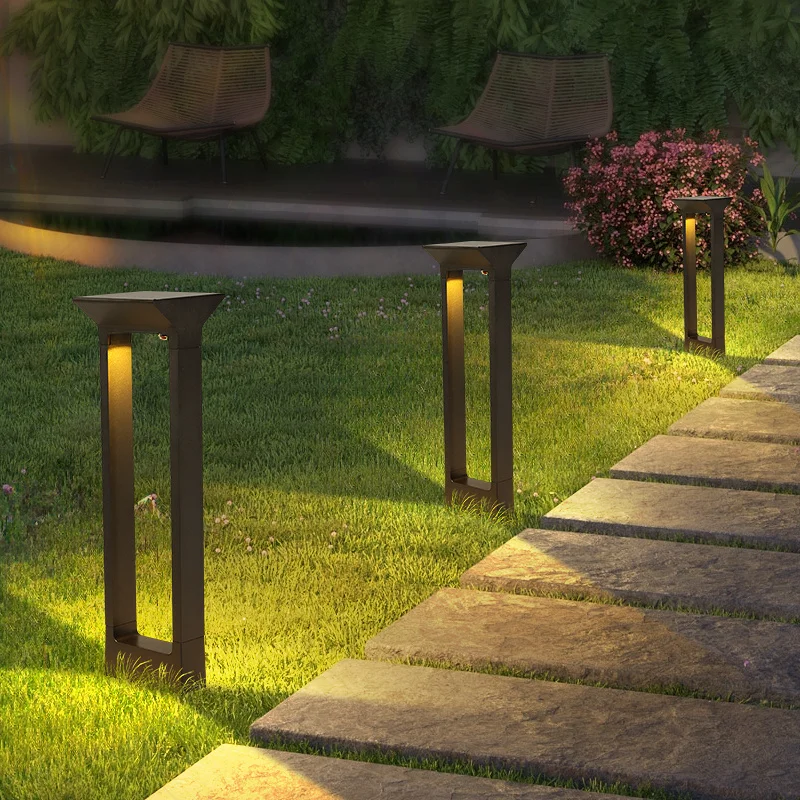 Outdoor Solar Lawn Light Garden Advanced Villa Garden Waterproof Modern Simple Decorative LED Landscape