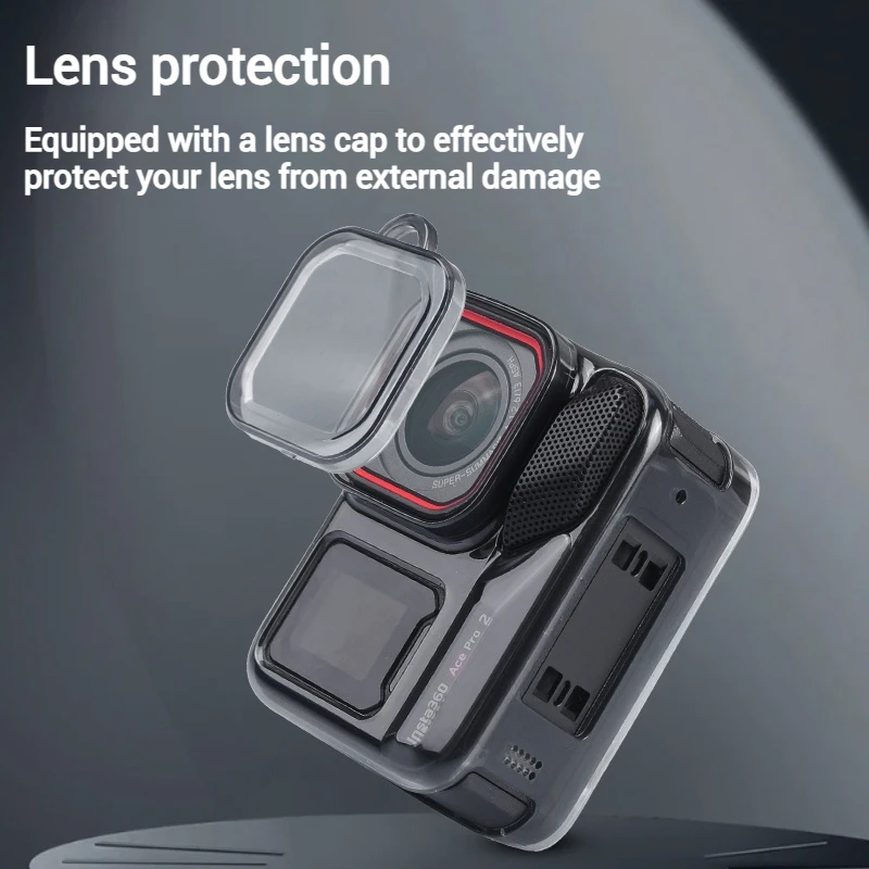 TPU Protective Soft Case for Insta360 Ace Pro Anti-drop Anti-Scratch All-around Protector Cover For Insta360 Ace Pro Accessories