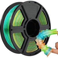 Flexible Filament Rainbow TPU 1.75mm 1kg 500g 250g 3D Filament Color Change TPU Transparent Filament For Most FDM 3D Printer