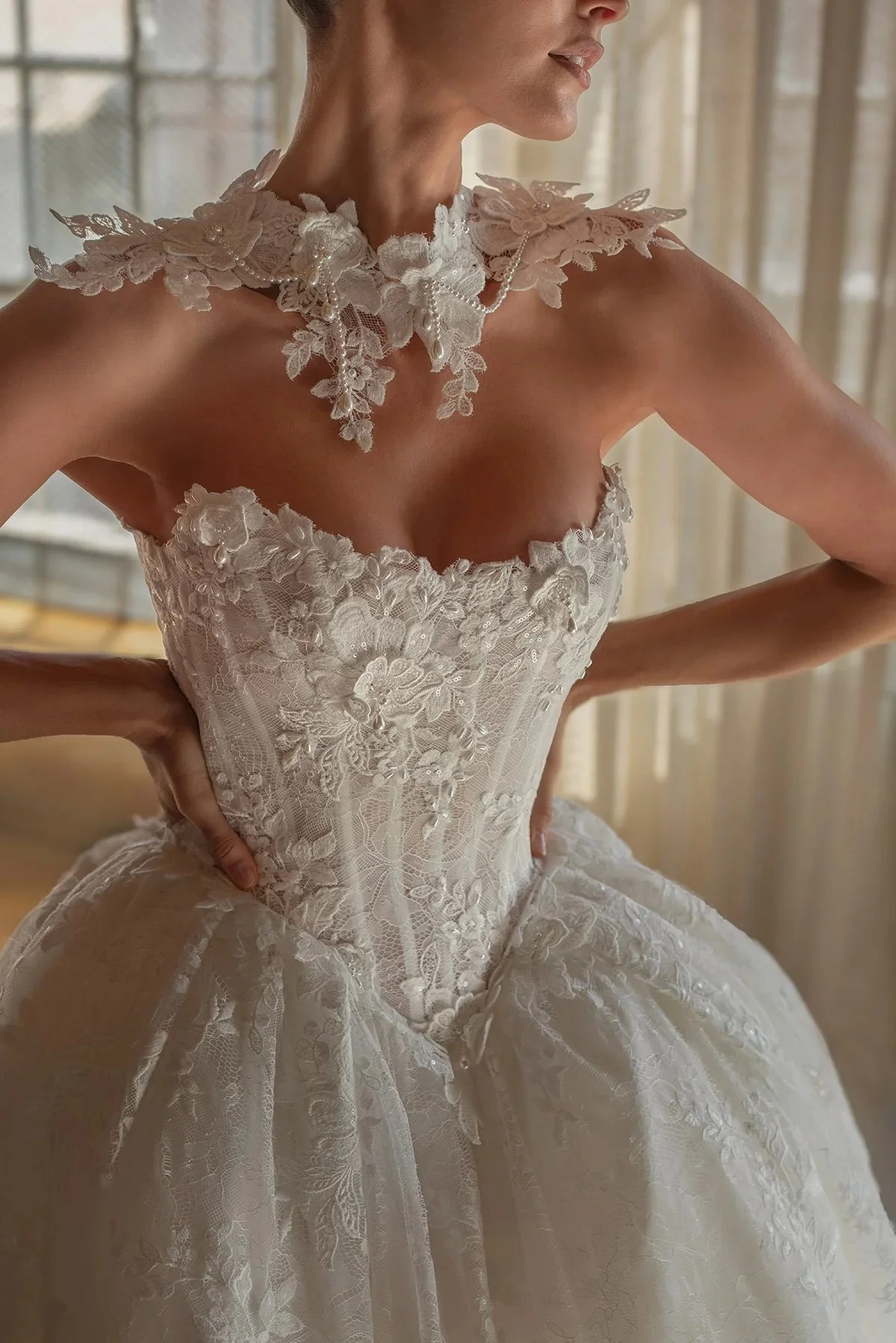 Vestido De Novia Encaje Minimalista Vestidos Feminino Elegante Para Casamento Basque Waist Wedding Dress Princesa A Line Bride