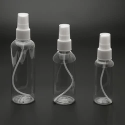 50PCS 10/20/30/50/60/100ml Fine Mist Clear Spray Bottles with white Pump Spray for Essential Oils Travel Perfume Refillable Bott