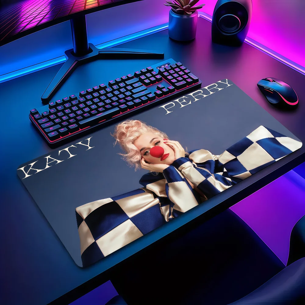 Singer Katy Perry Mouse Pad Large Non-slip Lockedge Desktop Computer Desk Mat Keyboard Writing MousePad Office Gamer Student