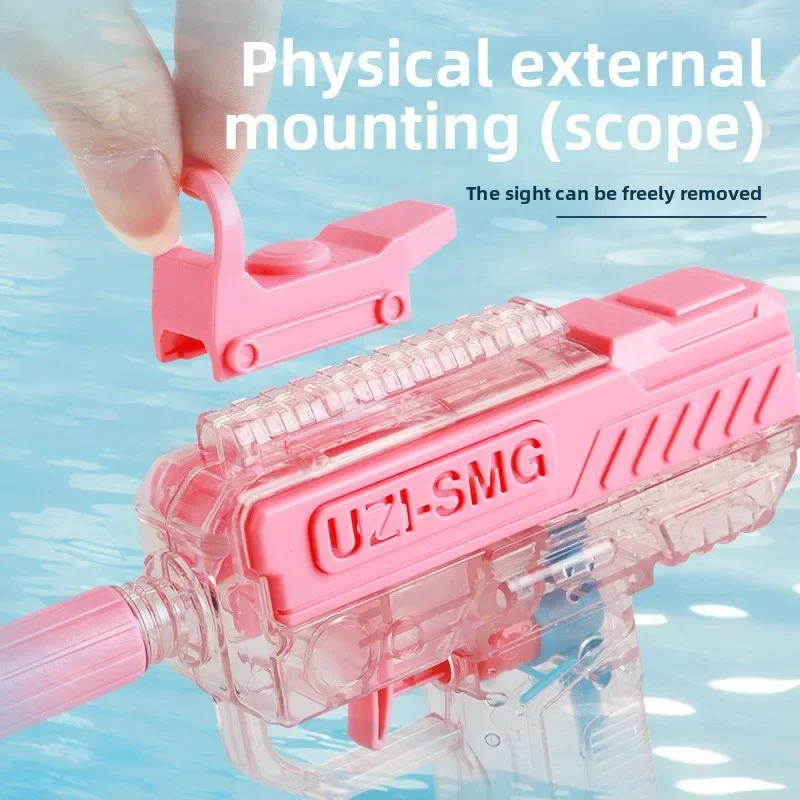 Pistolet à eau d'été Non électrique, haute pression, tir entièrement automatique, jouet de plage, pour enfants et adultes, jeu intéressant