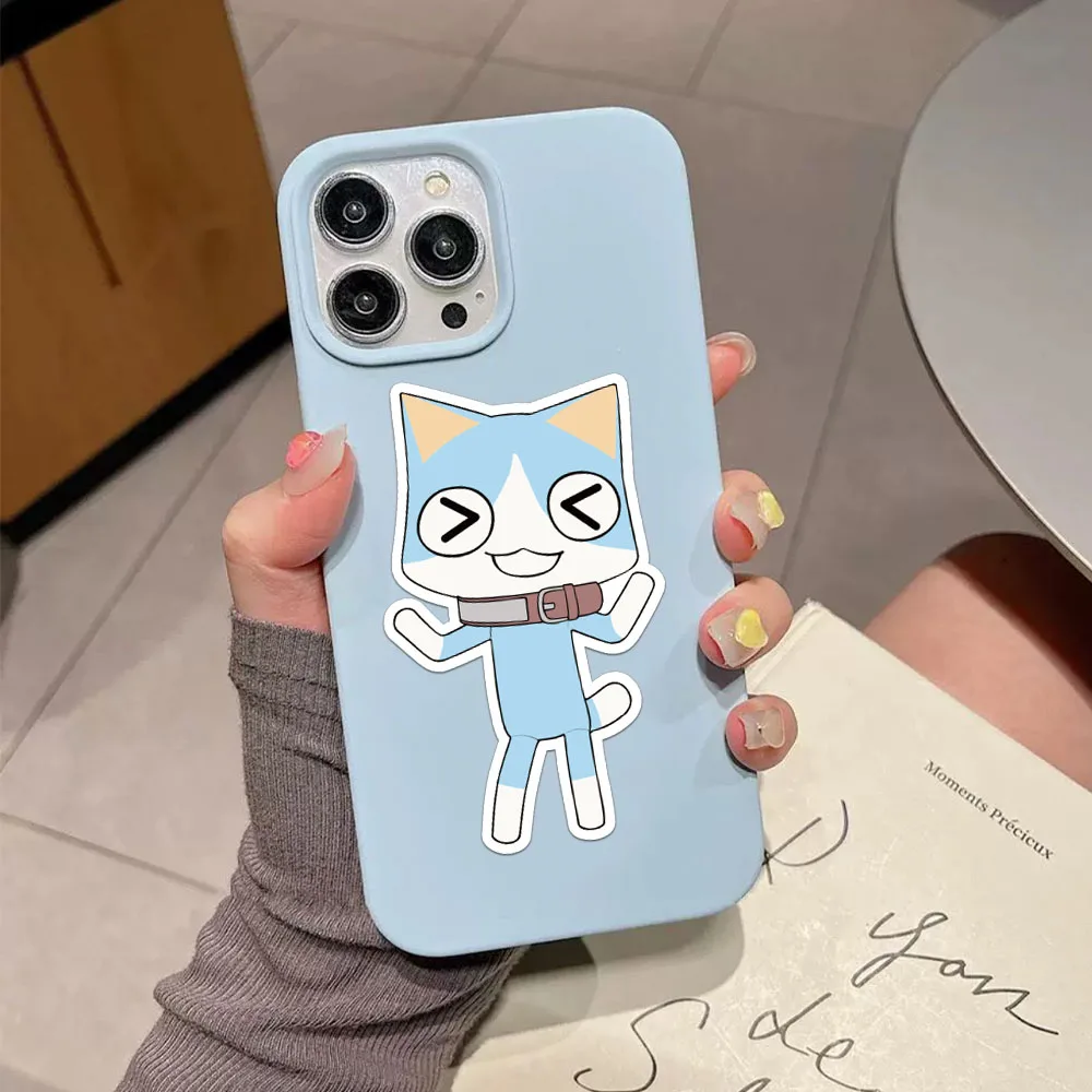 8PCS Creative Cat Cartoon Collage Decoration Phone Cases, Water Cups, Notebook DIY Personalized Waterproof Stickers