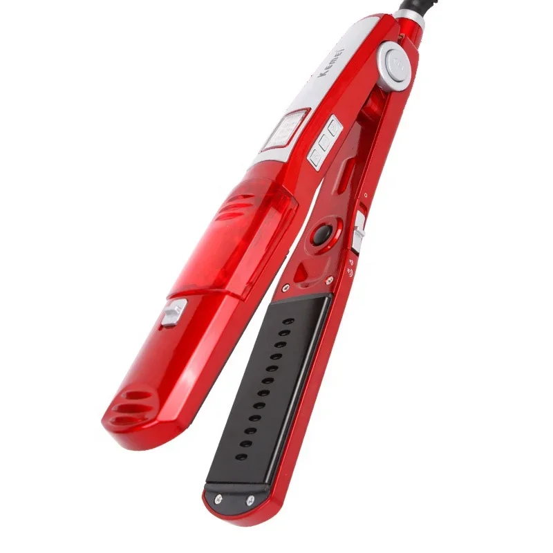 

Kemei 3011 steam and dry iron hair straighteners Professional Hairstyling Portable Ceramic Hair Straightener Irons Styling Tools