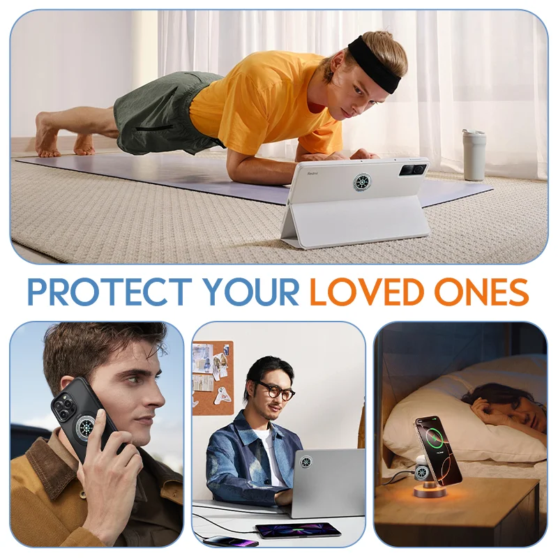 EMF Protection ANTI-Radiation Stickers Cell Phone Shields for Smart Phone Laptops Computer iPad and All Electronic Devices - náhled 3