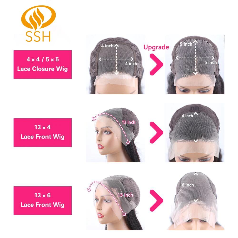 HD transparent 100% Mensch 30 Zoll Knochen gerade 13x4 HD Spitze Frontal Perücke Menschenhaar vor gezupft 4x4 transparente HD Spitze vorne